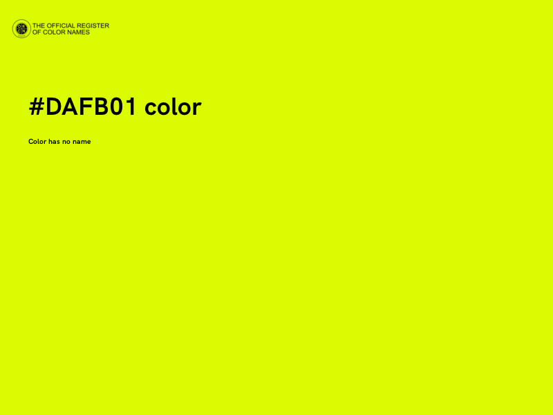 #DAFB01 color image