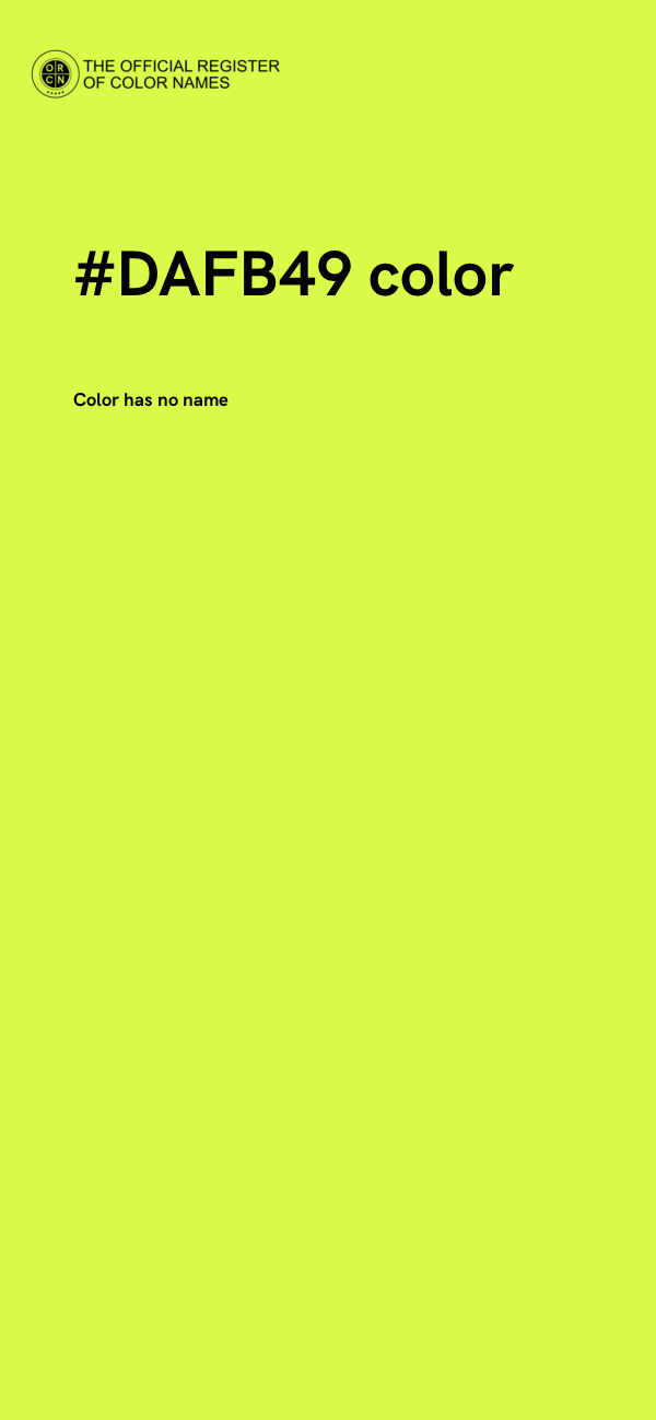 #DAFB49 color image