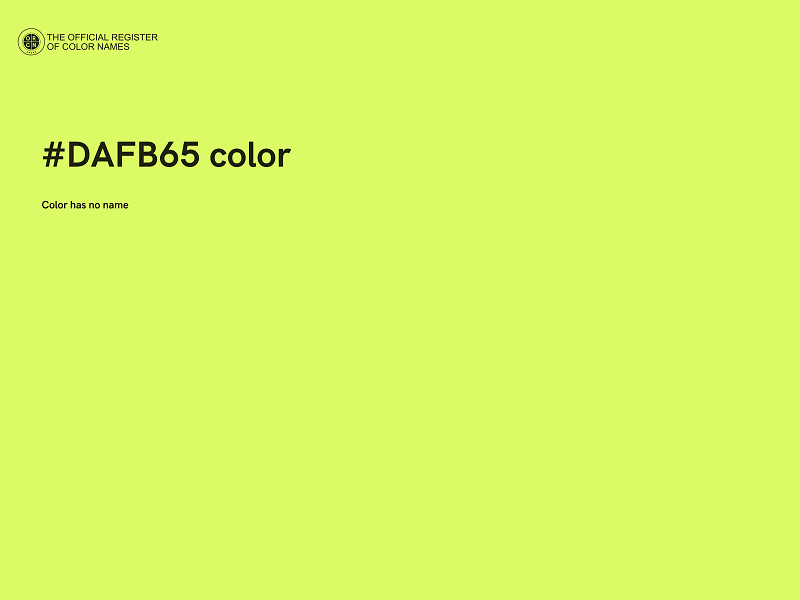 #DAFB65 color image