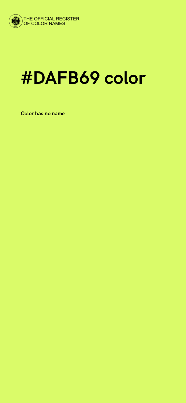 #DAFB69 color image