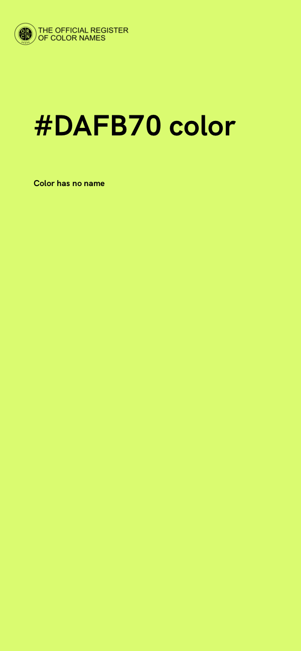 #DAFB70 color image