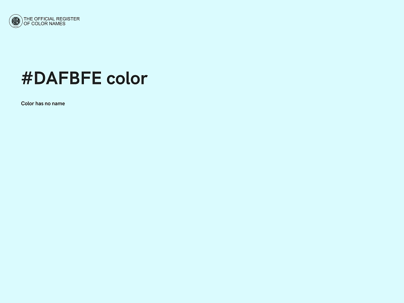 #DAFBFE color image