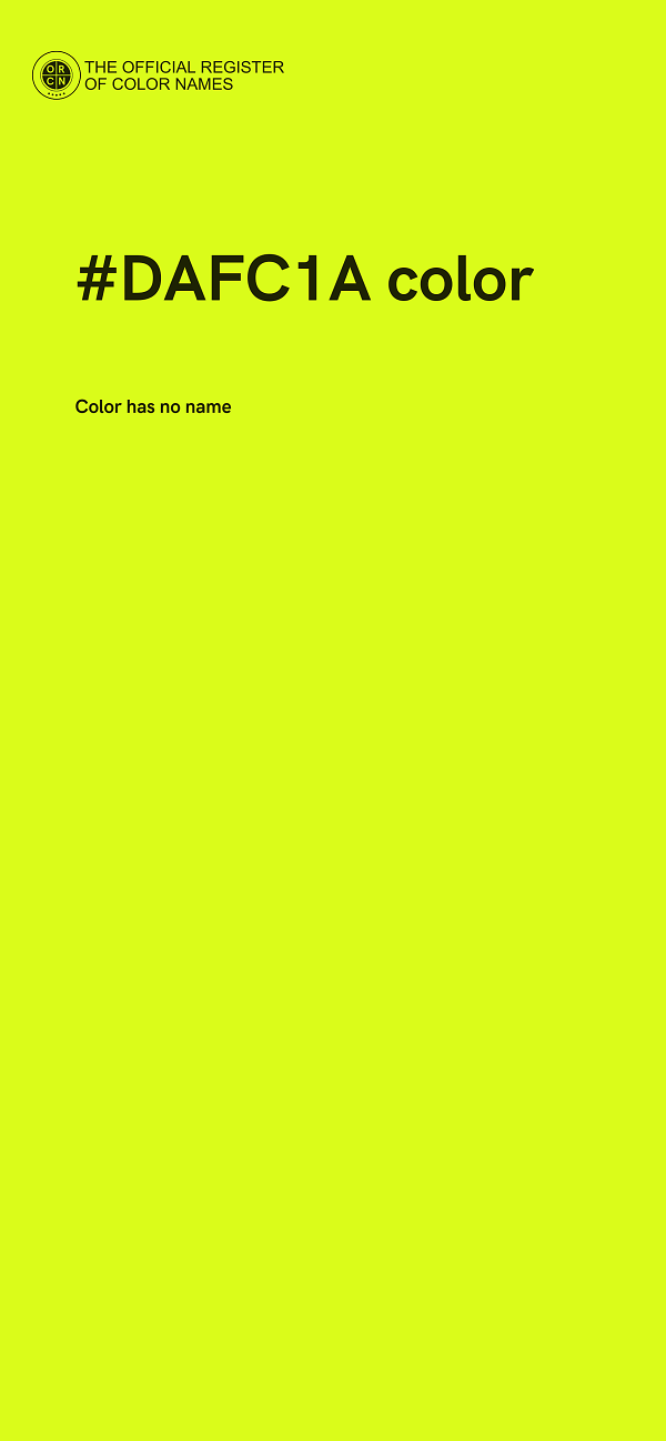 #DAFC1A color image