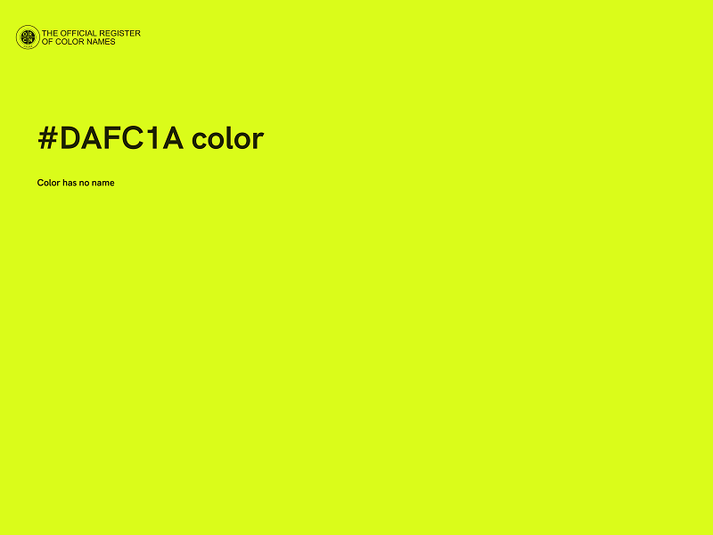 #DAFC1A color image
