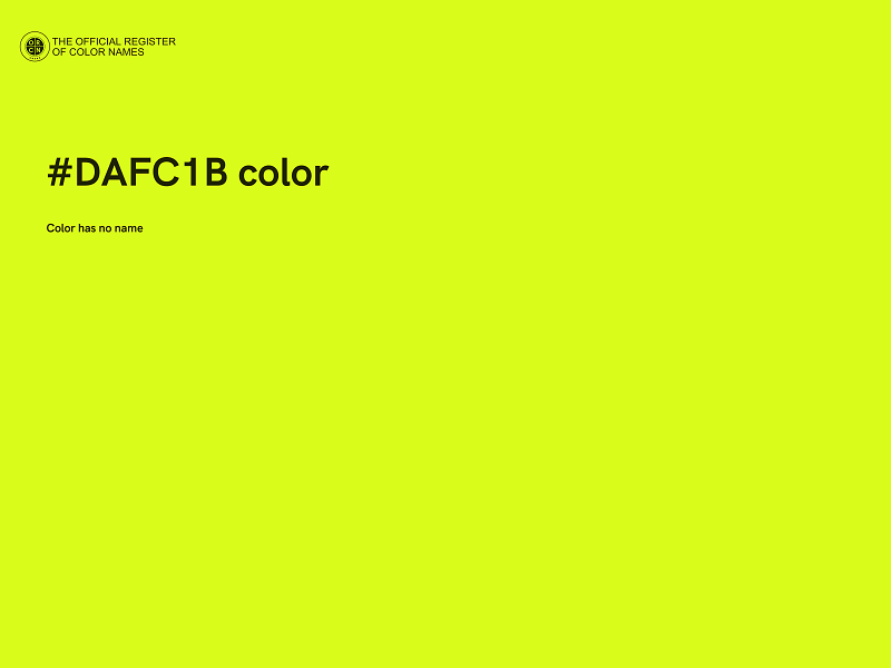 #DAFC1B color image