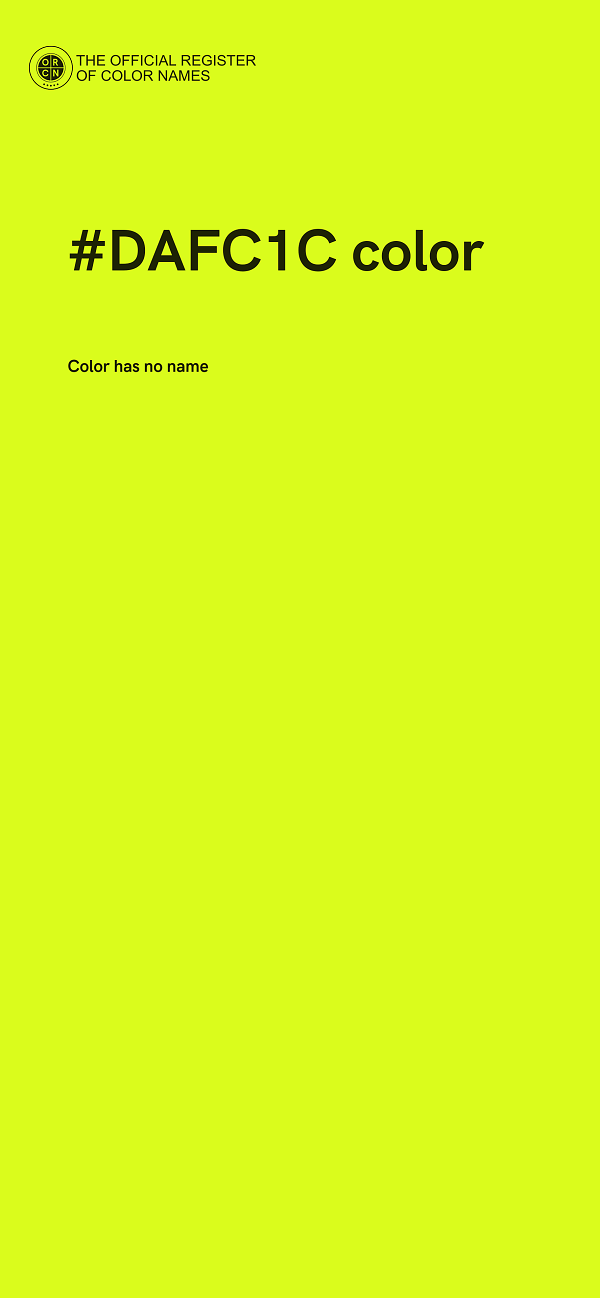 #DAFC1C color image