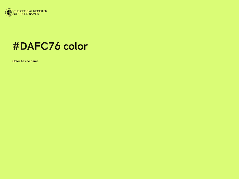 #DAFC76 color image