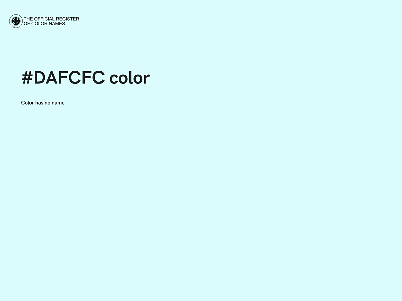 #DAFCFC color image