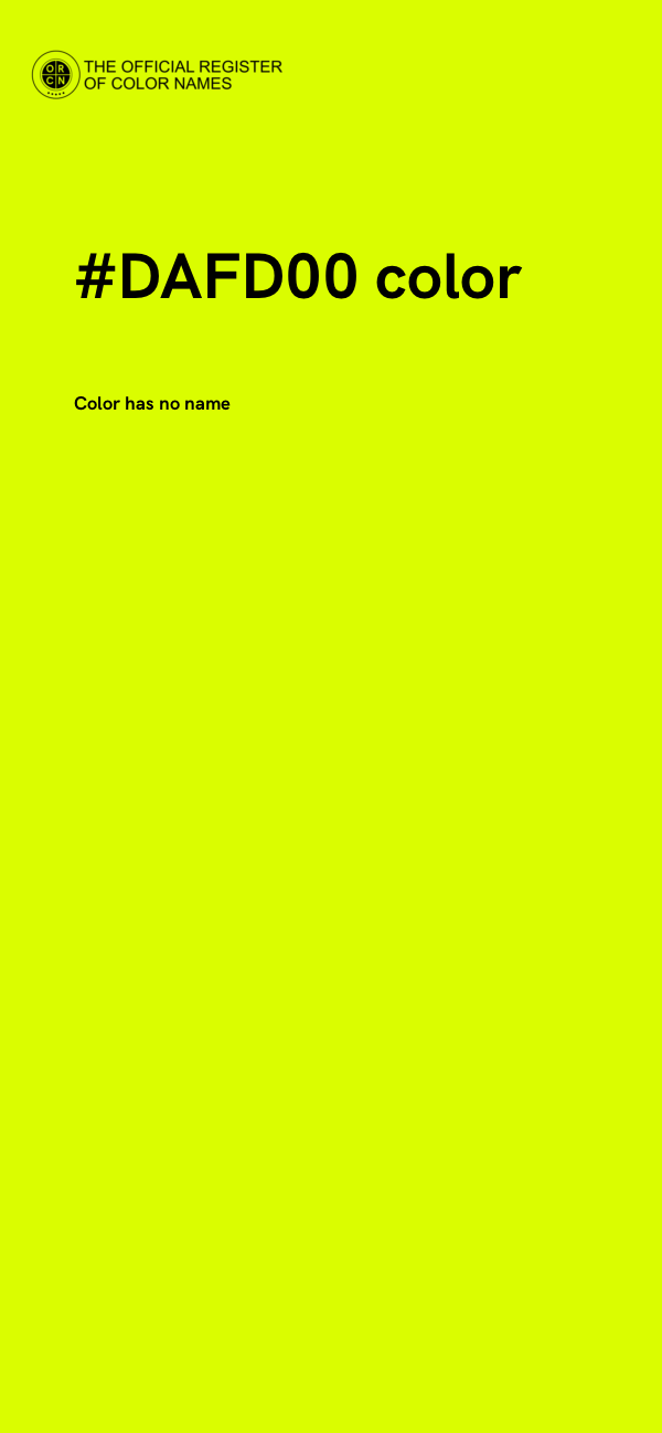 #DAFD00 color image