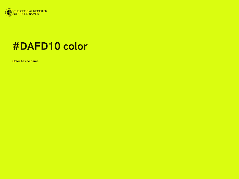 #DAFD10 color image