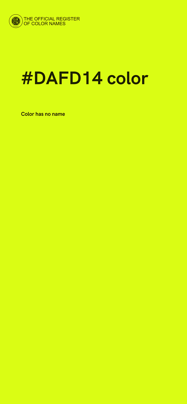 #DAFD14 color image