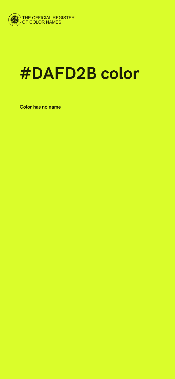 #DAFD2B color image