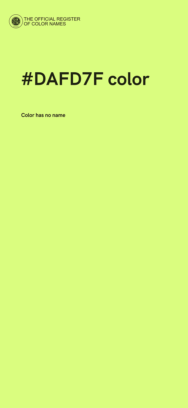 #DAFD7F color image