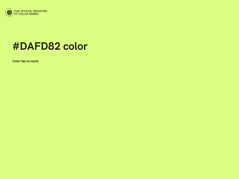 #DAFD82 color image