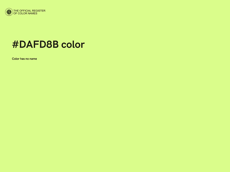 #DAFD8B color image