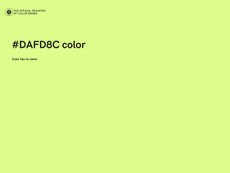 #DAFD8C color image