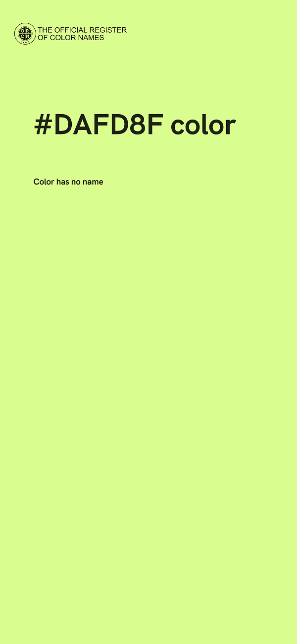 #DAFD8F color image