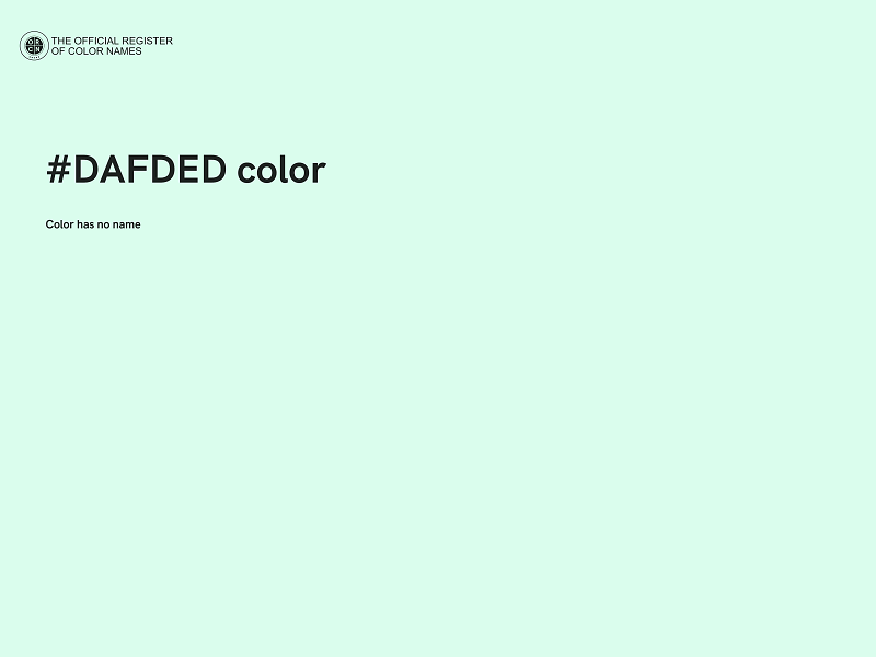 #DAFDED color image