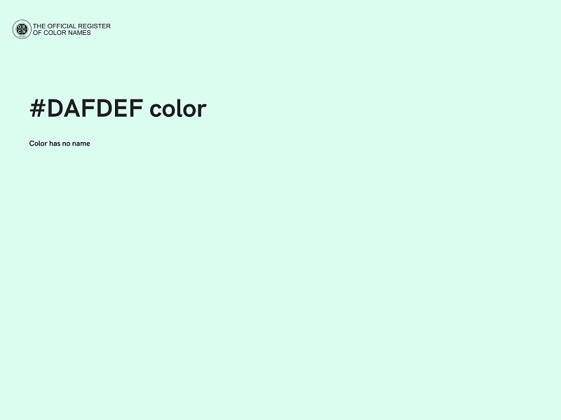 #DAFDEF color image
