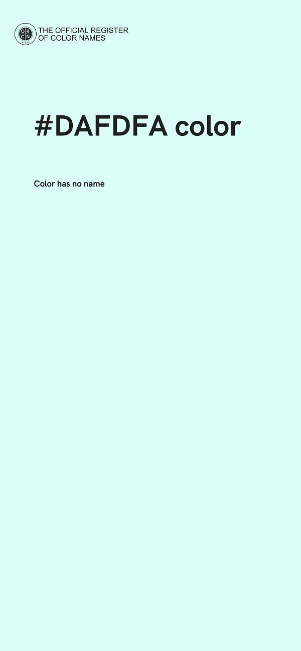#DAFDFA color image