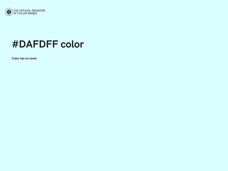 #DAFDFF color image