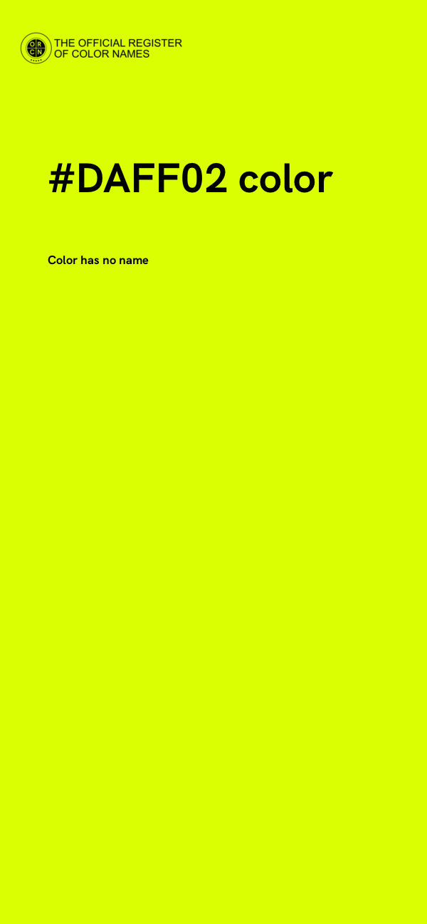 #DAFF02 color image