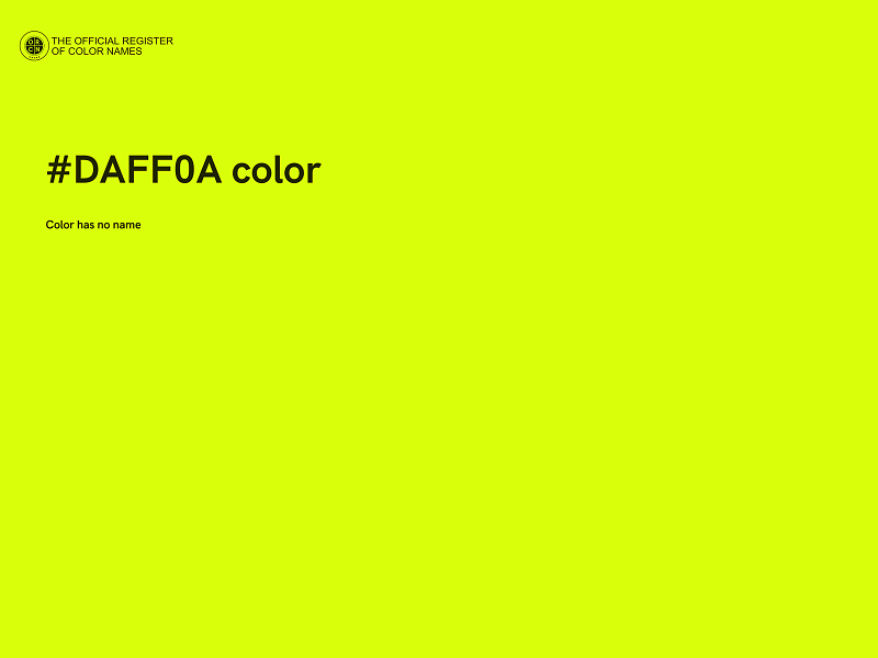 #DAFF0A color image