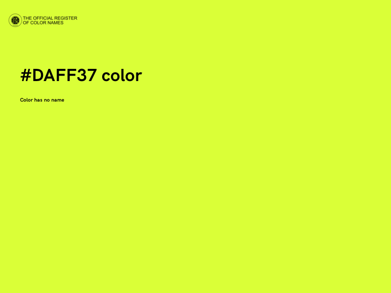 #DAFF37 color image