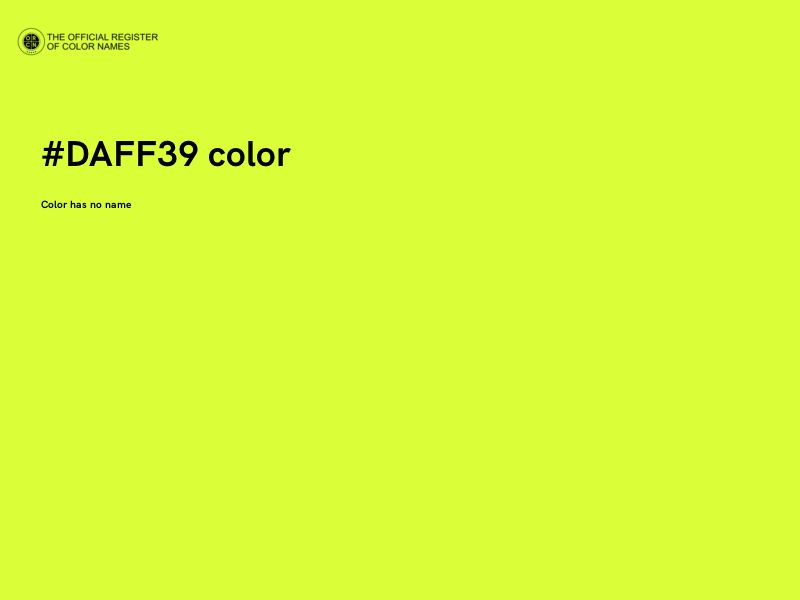 #DAFF39 color image