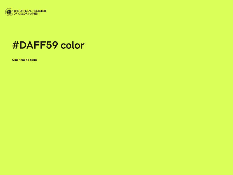 #DAFF59 color image