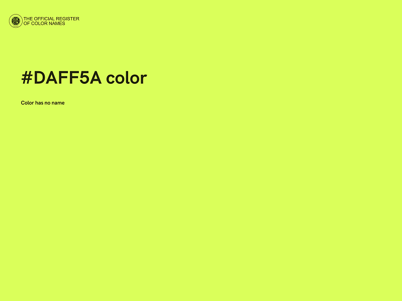 #DAFF5A color image