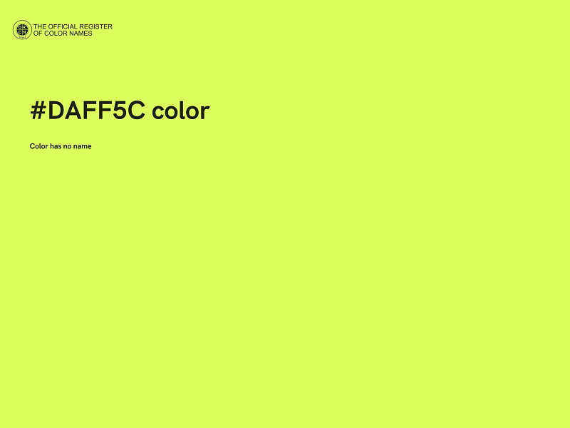 #DAFF5C color image