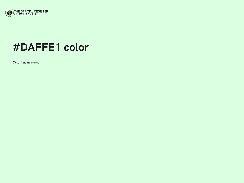 #DAFFE1 color image