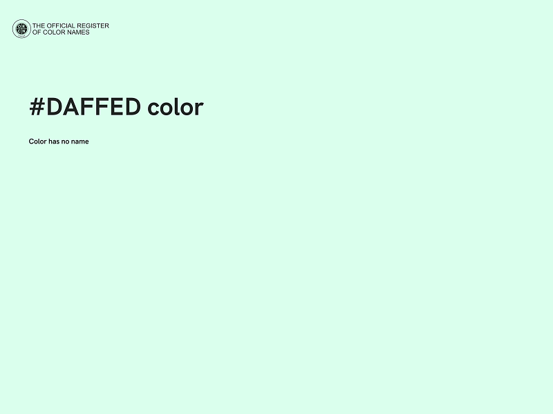 #DAFFED color image
