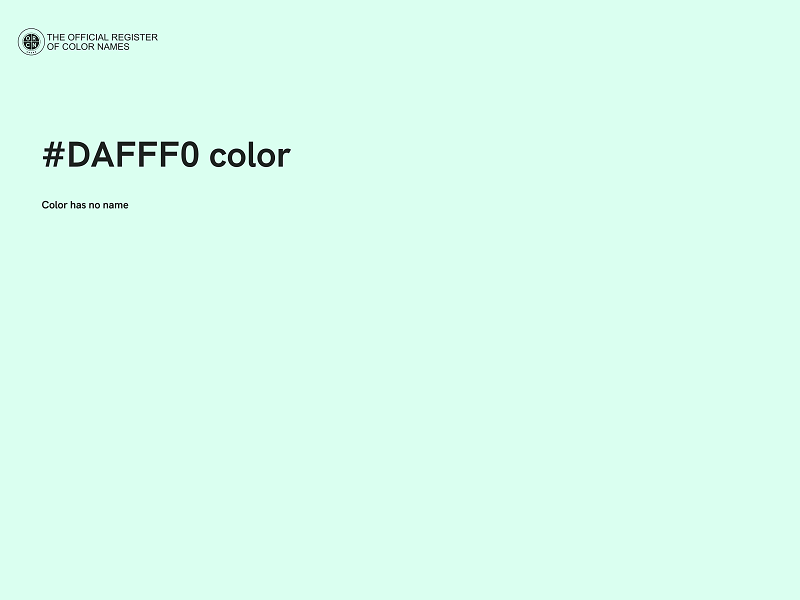 #DAFFF0 color image