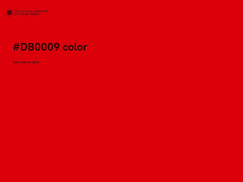 #DB0009 color image