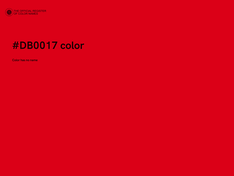 #DB0017 color image