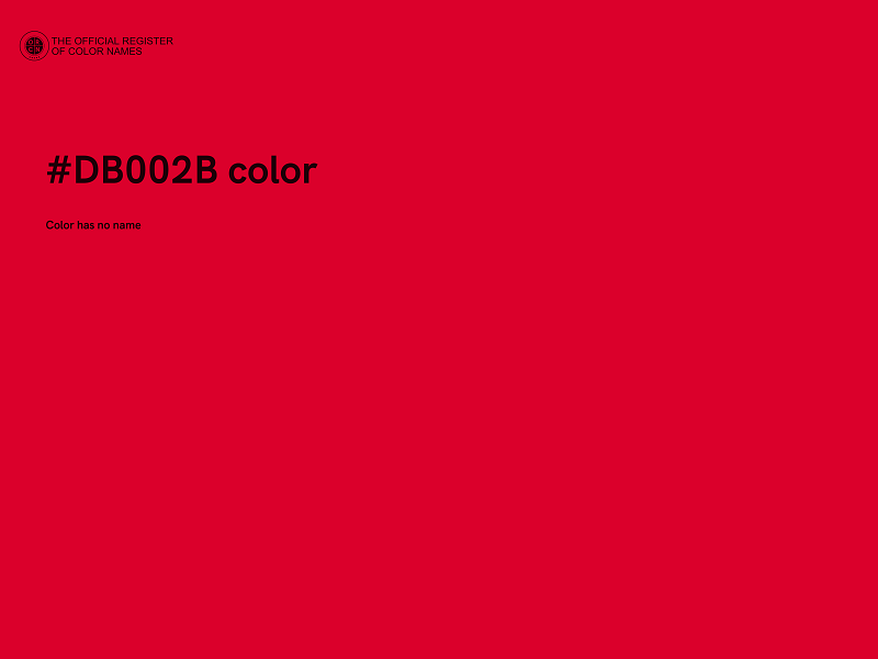 #DB002B color image