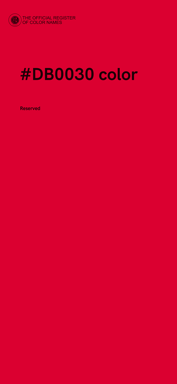 #DB0030 color image