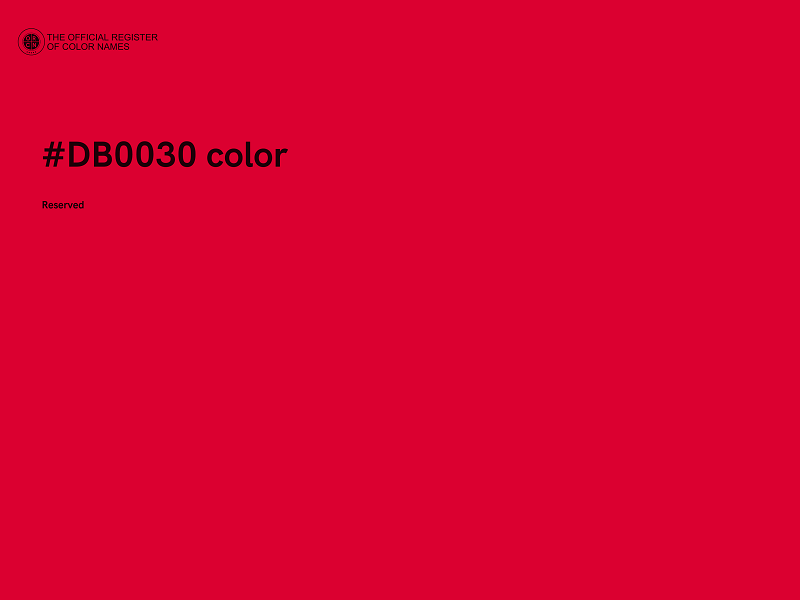 #DB0030 color image