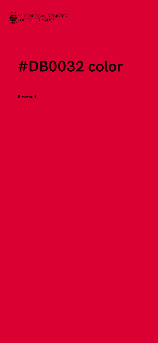 #DB0032 color image