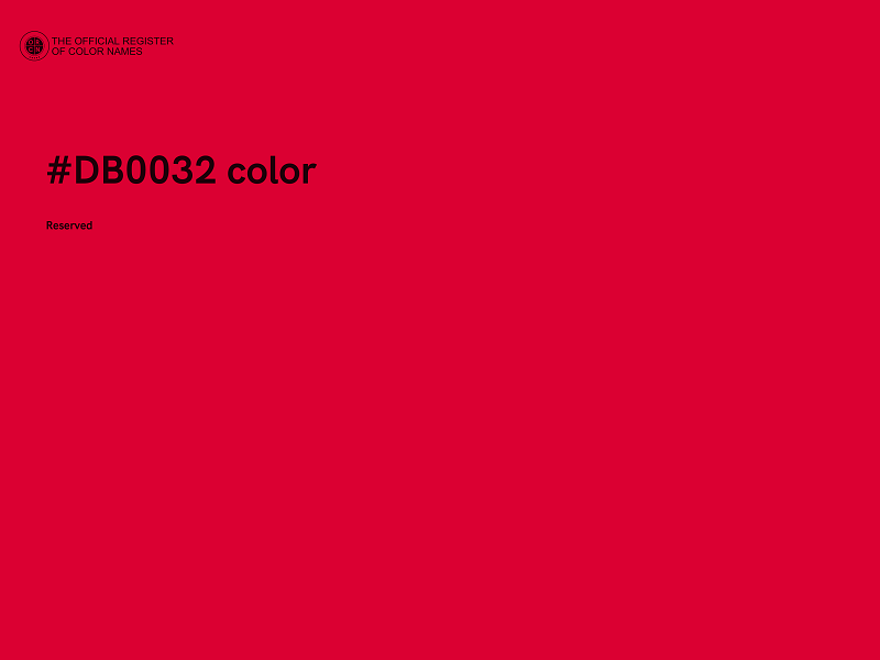 #DB0032 color image