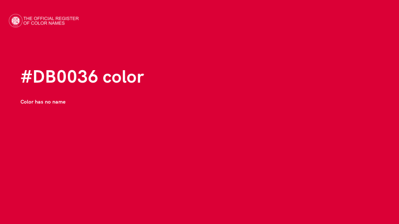 #DB0036 color image
