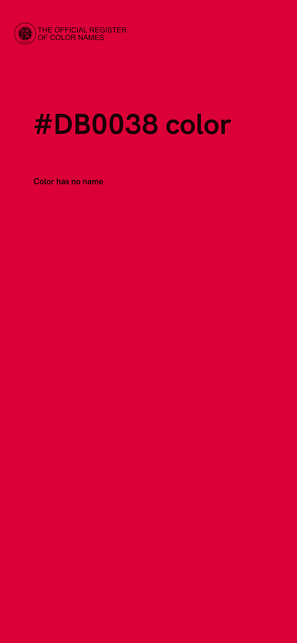#DB0038 color image