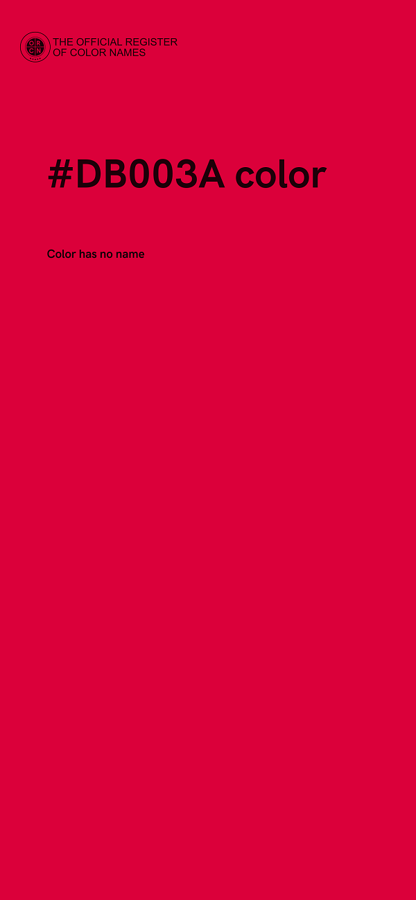 #DB003A color image