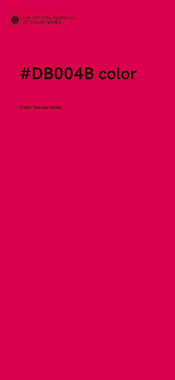 #DB004B color image