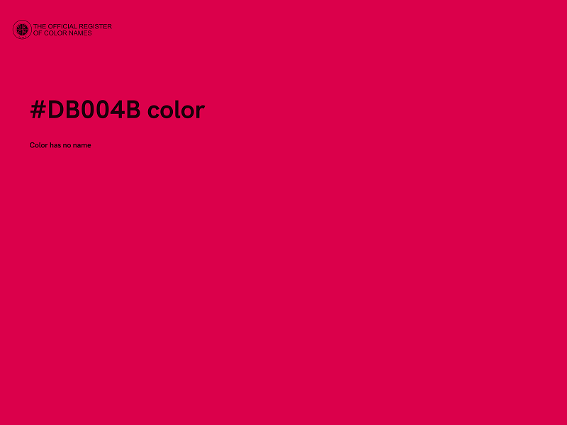#DB004B color image