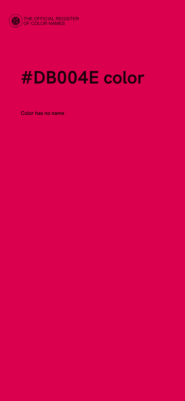 #DB004E color image
