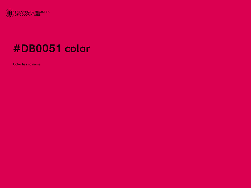 #DB0051 color image