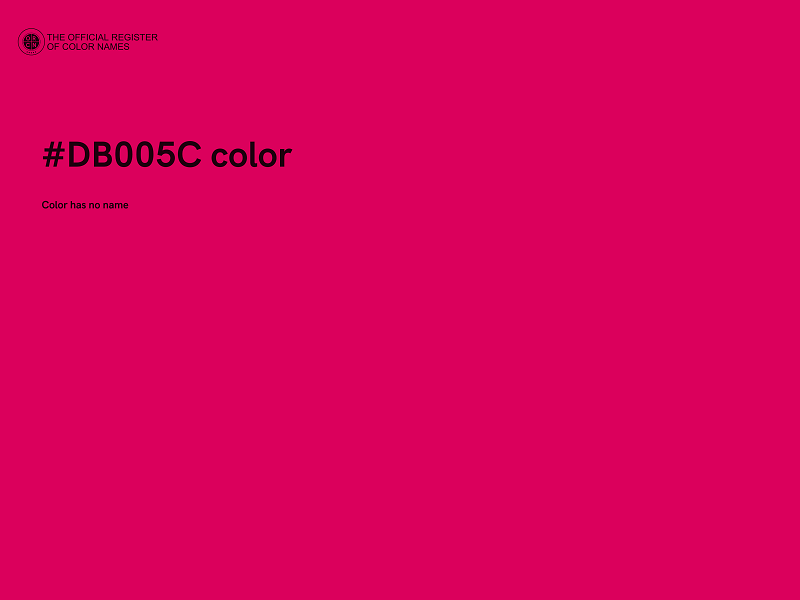 #DB005C color image